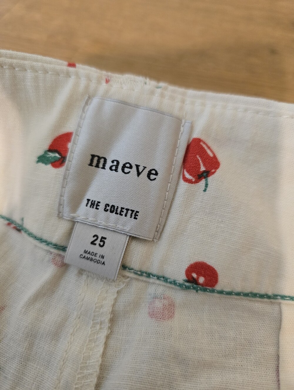 Maeve Colette Linen Pants Crop Wide Leg Peppers Tomato 25 NWT - Picture 6 of 14